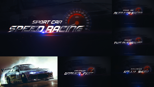 Sport Event Promo / Trailer  / Rally  / Car  / Drift Car broadcast-packages template preview