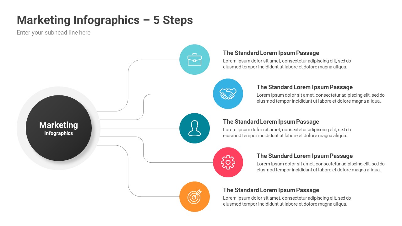 Marketing Infographics PowerPoint Template diagrams, Presentation Templates