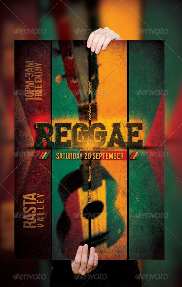 Reggae Poster / Flyer Template v.2 - Clubs & Parties Events