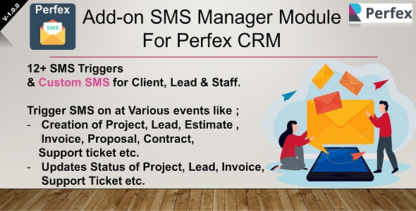 Add-on SMS Manager Module for Perfex CRM