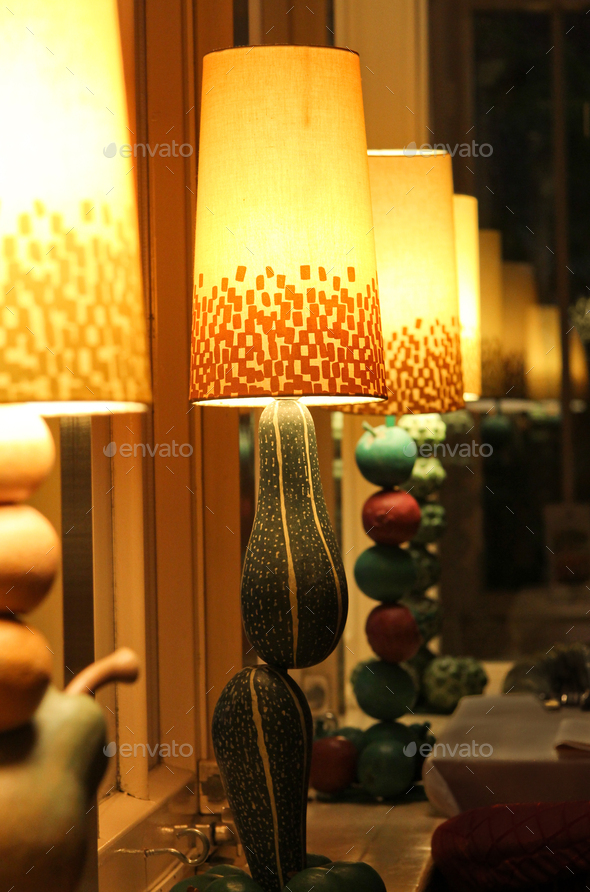 Conceptual Fruits And Vegetables Lamps Stock Photo By Davidpereiras<script async src=