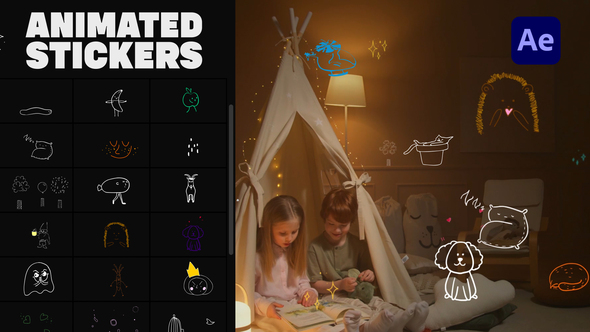 Cartoon Lyric Stroke Animations | After Effects alt