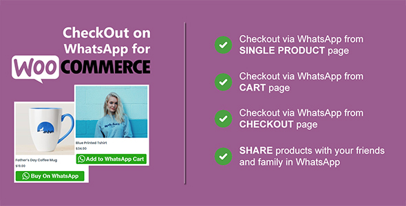 Checkout on WhatsApp for WooCommerce