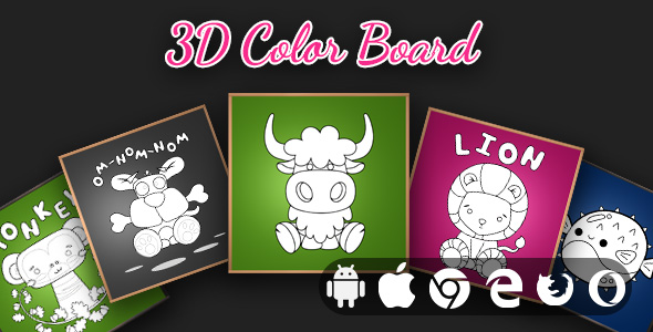 3D Coloring Board – Cross Platform Educational Game Nulled