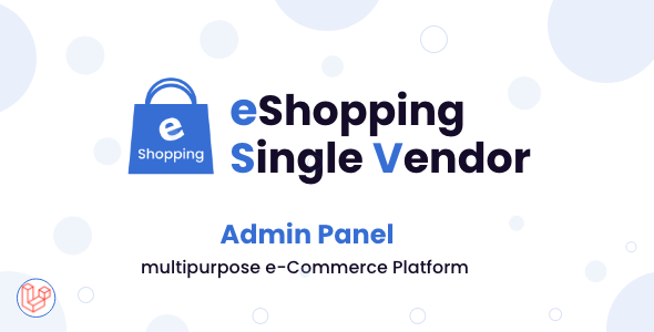 eShopping | Single Vendor Multi Purpose eCommerce System - Web admin