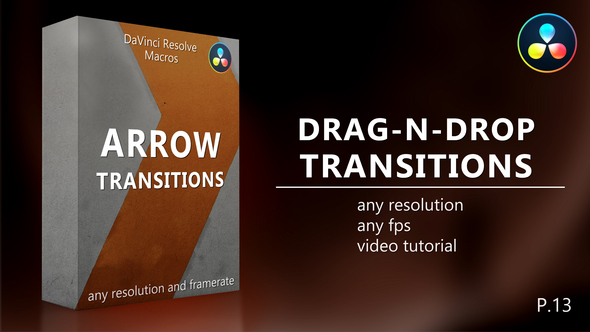Arrow Transitions for DaVinci Resolve