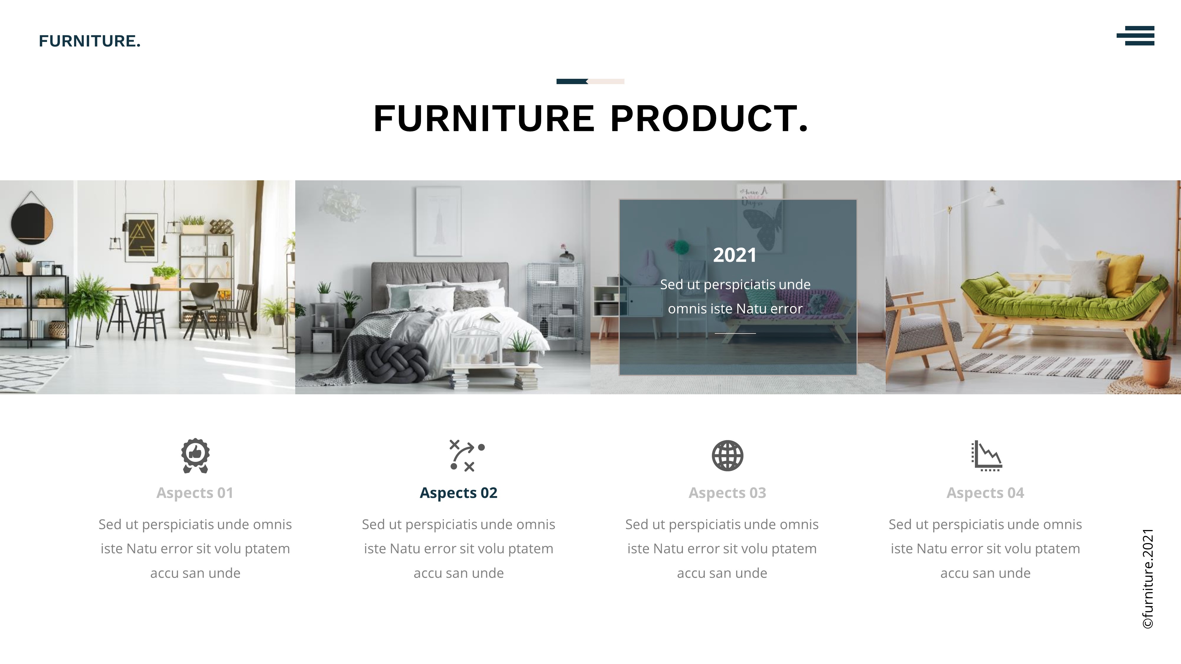 Furniture Powerpoint Template Presentation, Presentation Templates