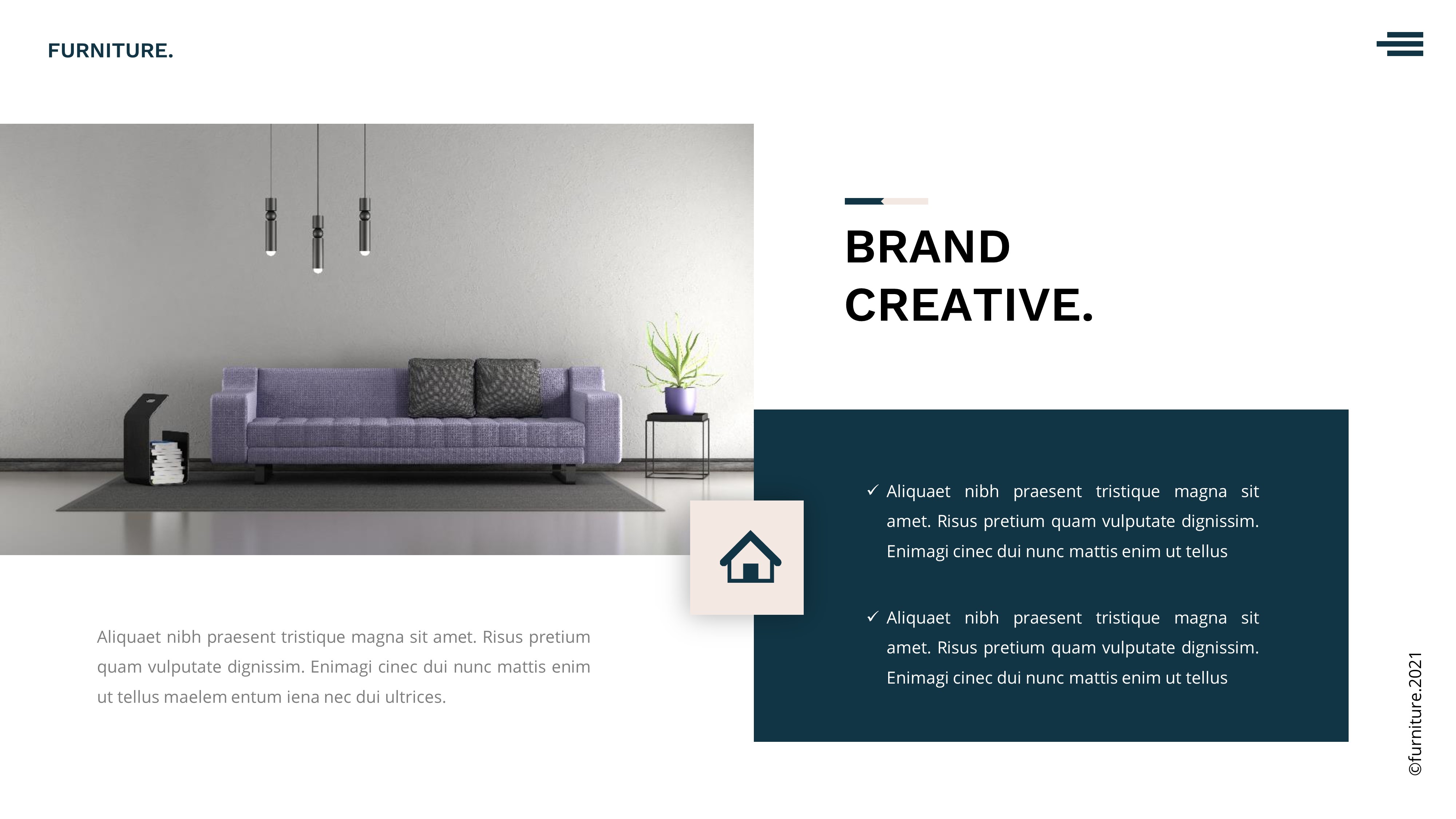 Furniture Powerpoint Template Presentation, Presentation Templates
