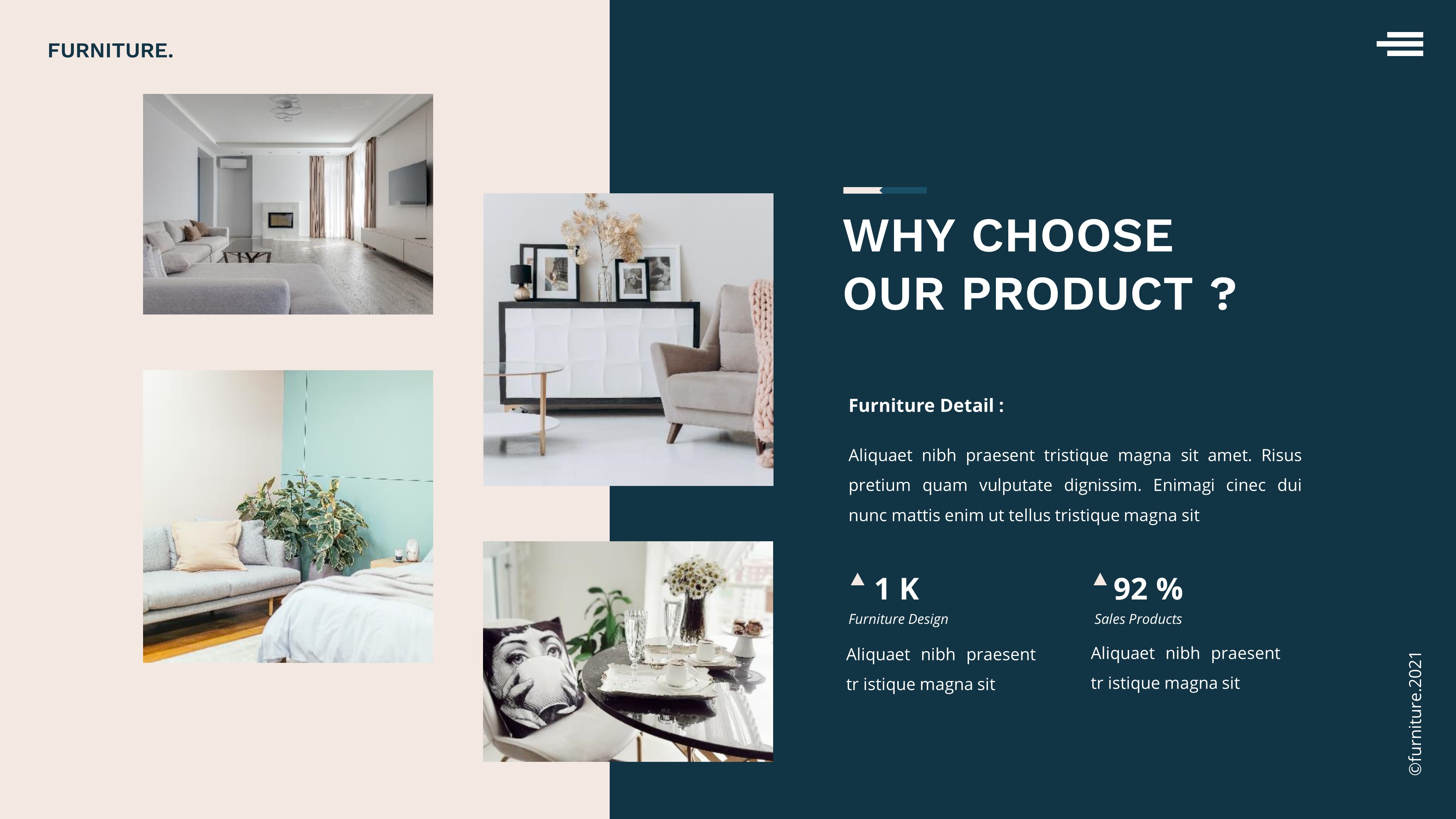 Furniture Powerpoint Template Presentation, Presentation Templates