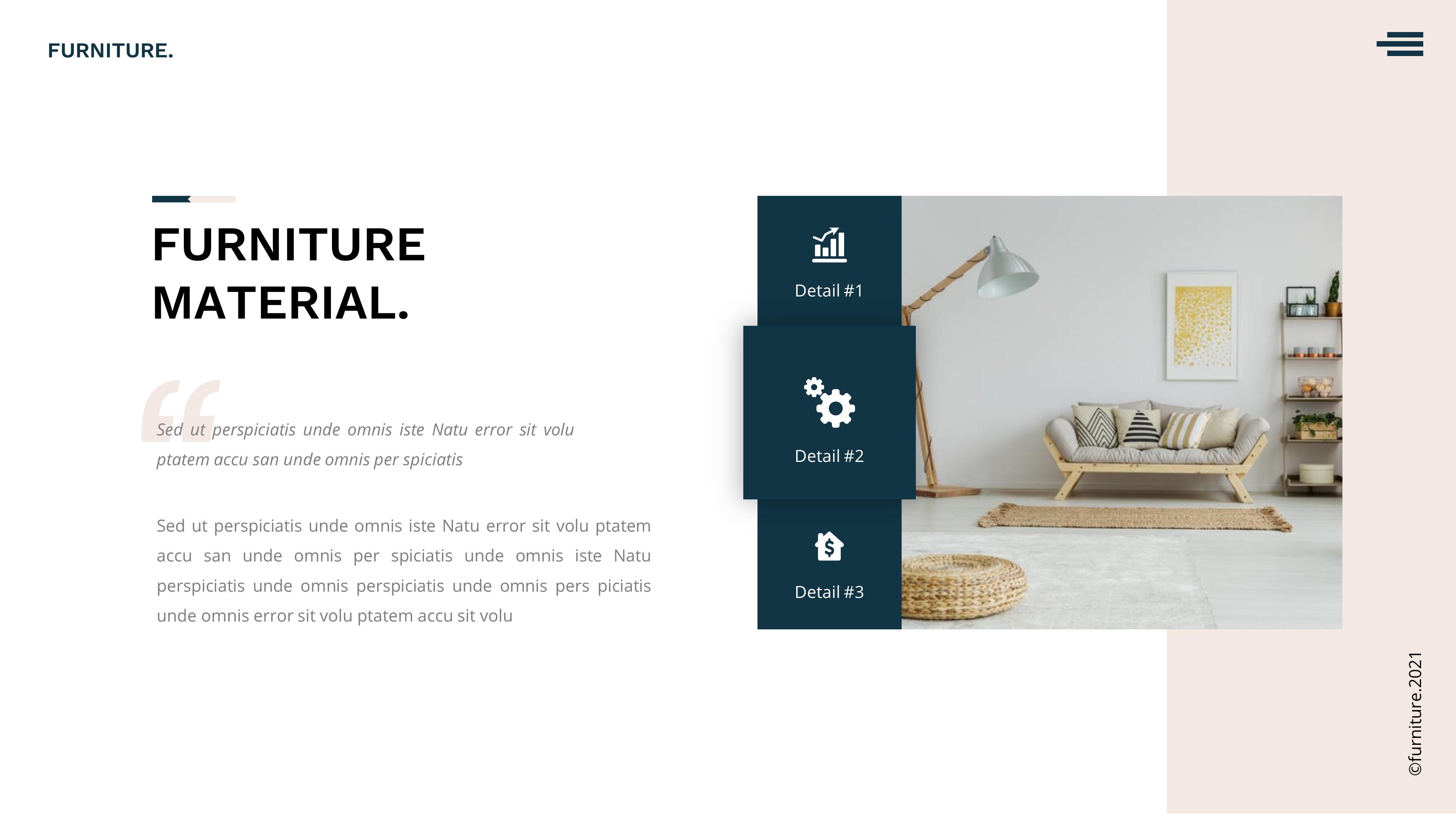 Furniture Powerpoint Template Presentation, Presentation Templates