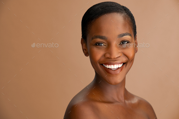 Portrait of mature beauty african woman - Stock Photo - Images
