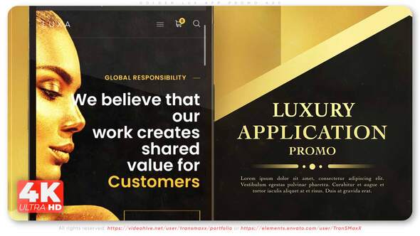 Golden Lux App - VideoHive 33448584