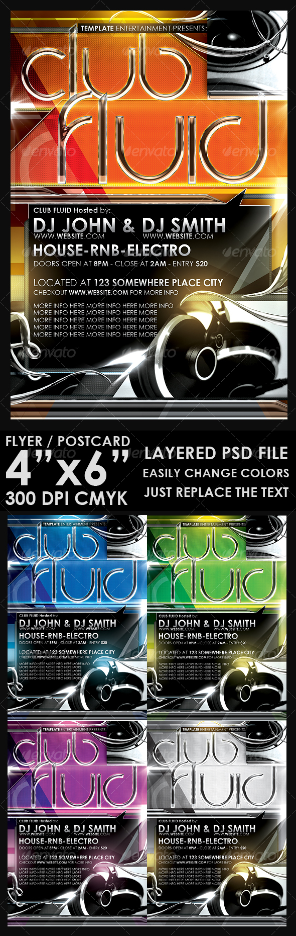 Modern Flyer Template - Clubs & Parties Events