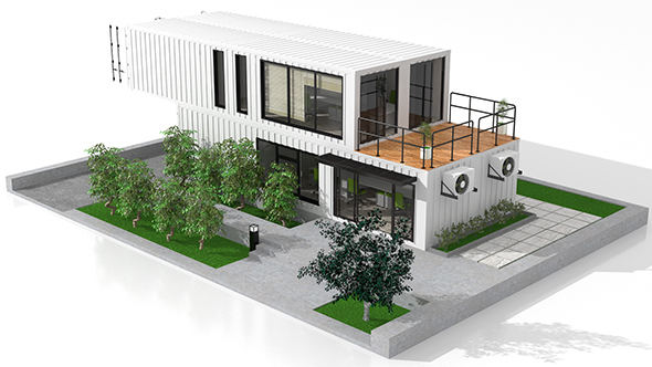 Container Office Building - 3Docean 33450799