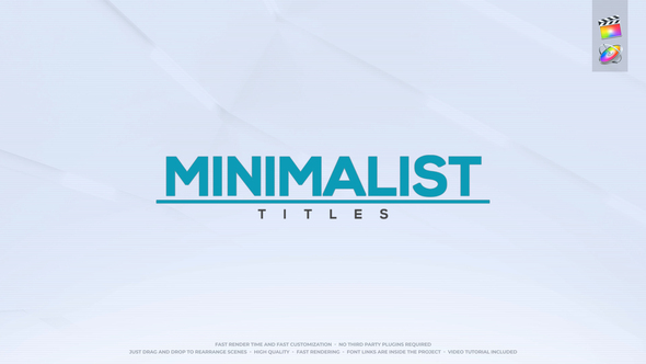 Minimalist Titles for FCPX