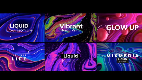 Liquid Light Abstract Titles