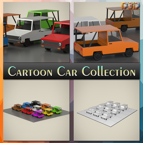 Cartoon Car Collection - 3Docean 33454153