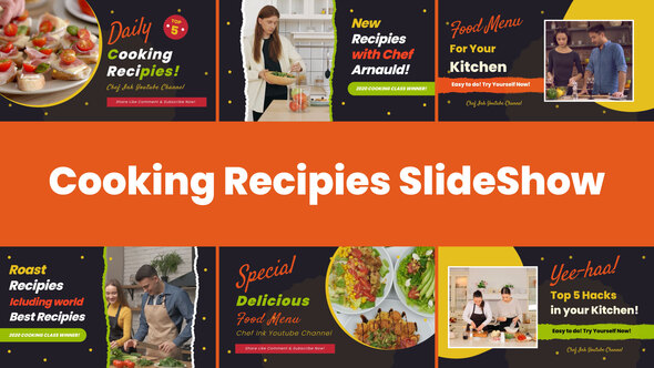 Cooking Recipes Food - VideoHive 33456400