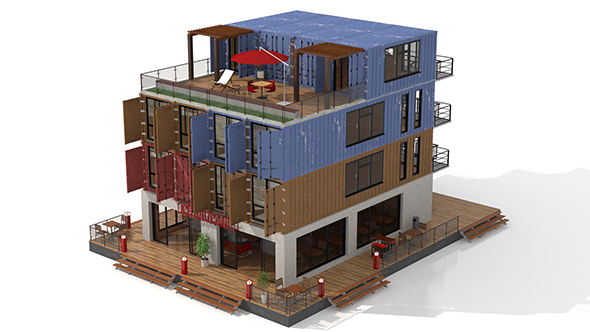 Container Residential Apartment - 3Docean 33471550