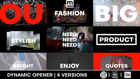 Dynamic Typography Opener - VideoHive 31479910