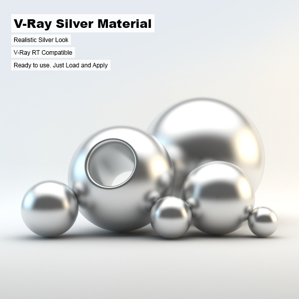 V-Ray Silver Material - 3Docean 3038069