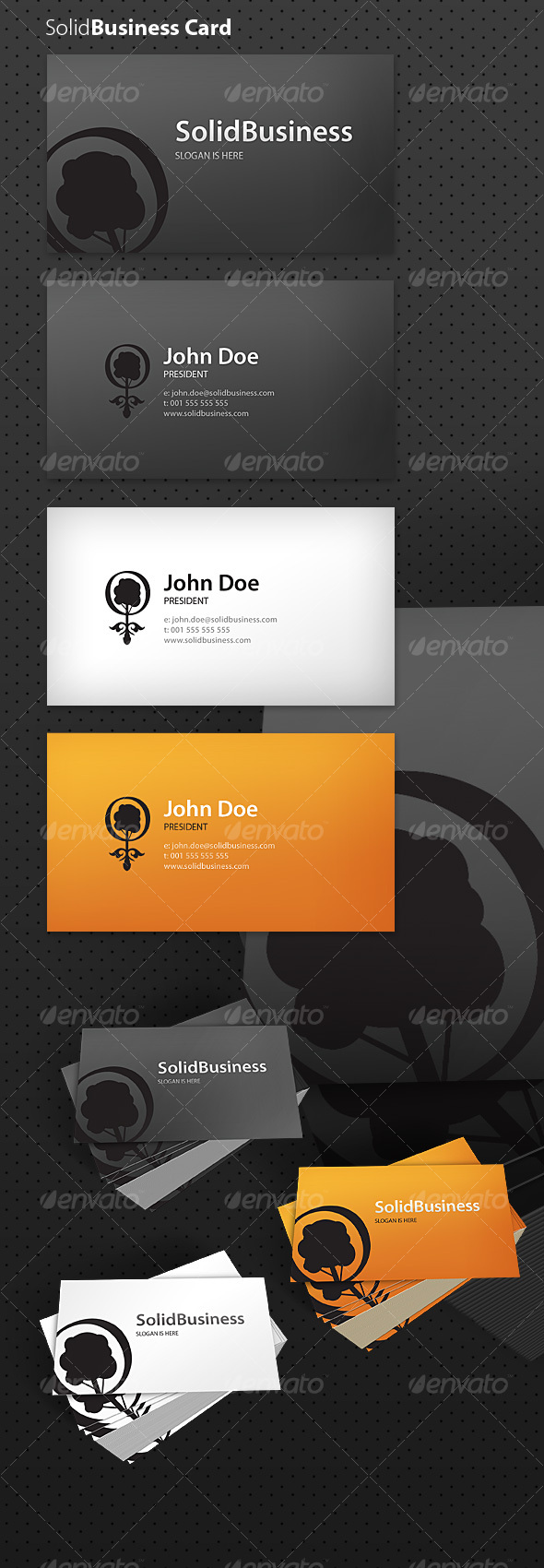 Solid Business Card - Creative Business Cards