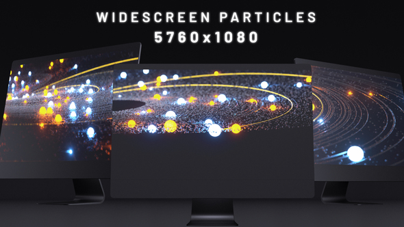 Abstract Dark Line Particles Widescreen