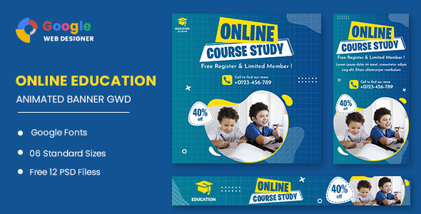 Online Course Study HTML5 Banner Ads GWD