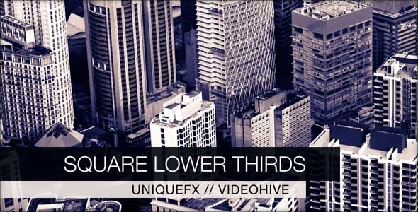 Square Lower Thirds - VideoHive 3057449