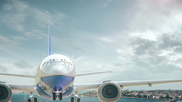 Airplane Take Off Istanbul Turkey Fourth Version alt
