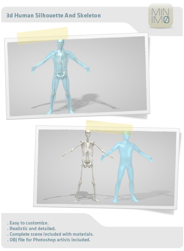 3d Human Silhouette - 3Docean 3057775