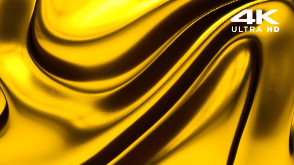 Abstract Gold Liquid