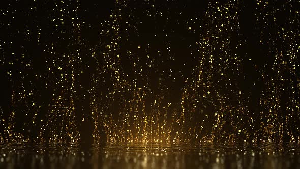 Luxury Gold Particles HD