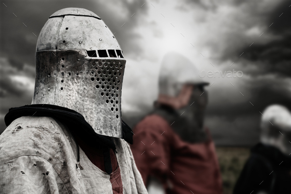 Medieval knight in armor - Stock Photo - Images