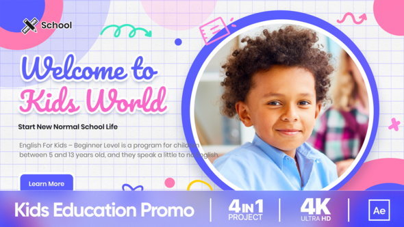 Happy Kids Education - VideoHive 33493311