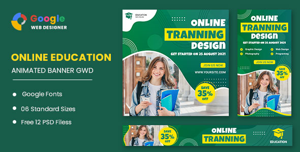 Online Course Study HTML5 Banner Ads GWD