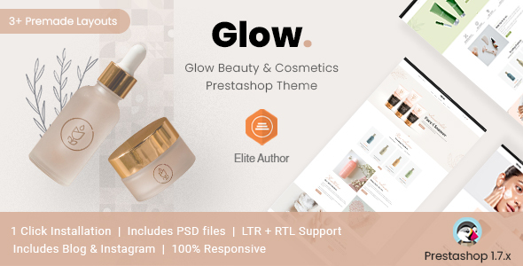 Glow - BeautyCosmetics - ThemeForest 33513685