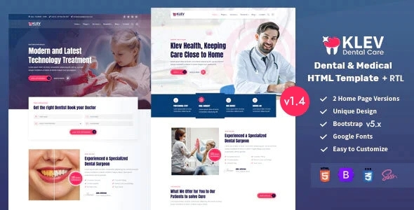 Klev - DentalMedical - ThemeForest 25104339