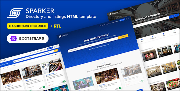Extraordinary Sparker - Directory and Listings Template