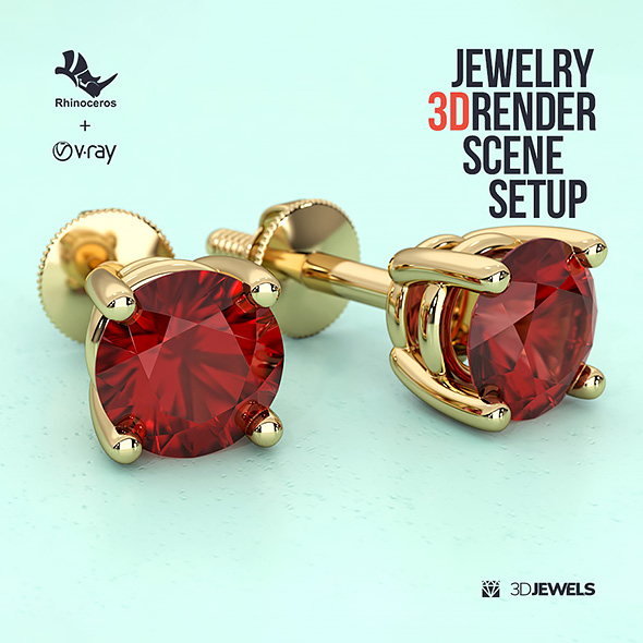 Jewelry 3D Rendering Scene Setups for Rhino with V-Ray 5