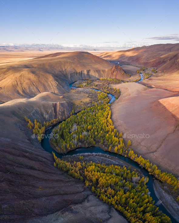 The Altai Mountains, Russia. - Stock Photo - Images