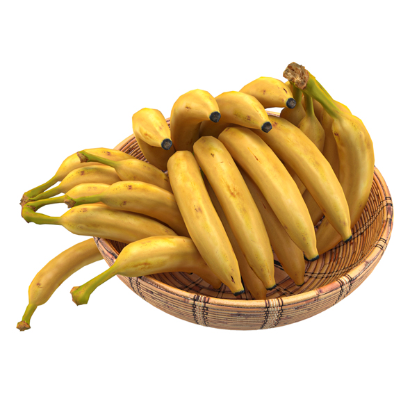 Bananas in basket - 3Docean 33530291