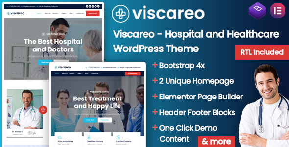 Viscareo - Hospital - ThemeForest 31142442