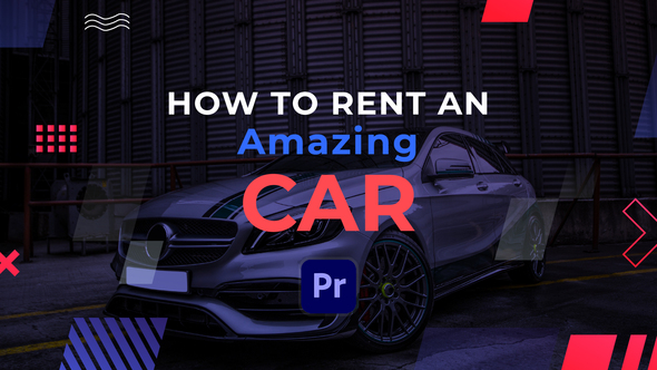 Car Rent Slideshow | Premiere Pro MOGRT