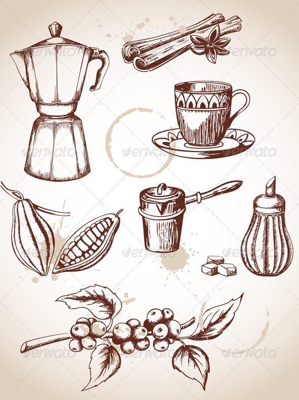 Vintage Coffee - Food Objects