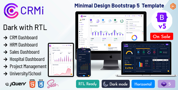 CRMi - Bootstrap 5 Admin Dashboard Template