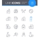 Zero Waste Modern Line Design Style Icon Set, Vectors | GraphicRiver