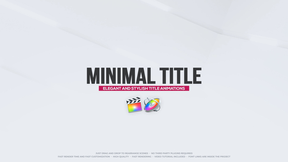 Minimal Title Animations for FCPX