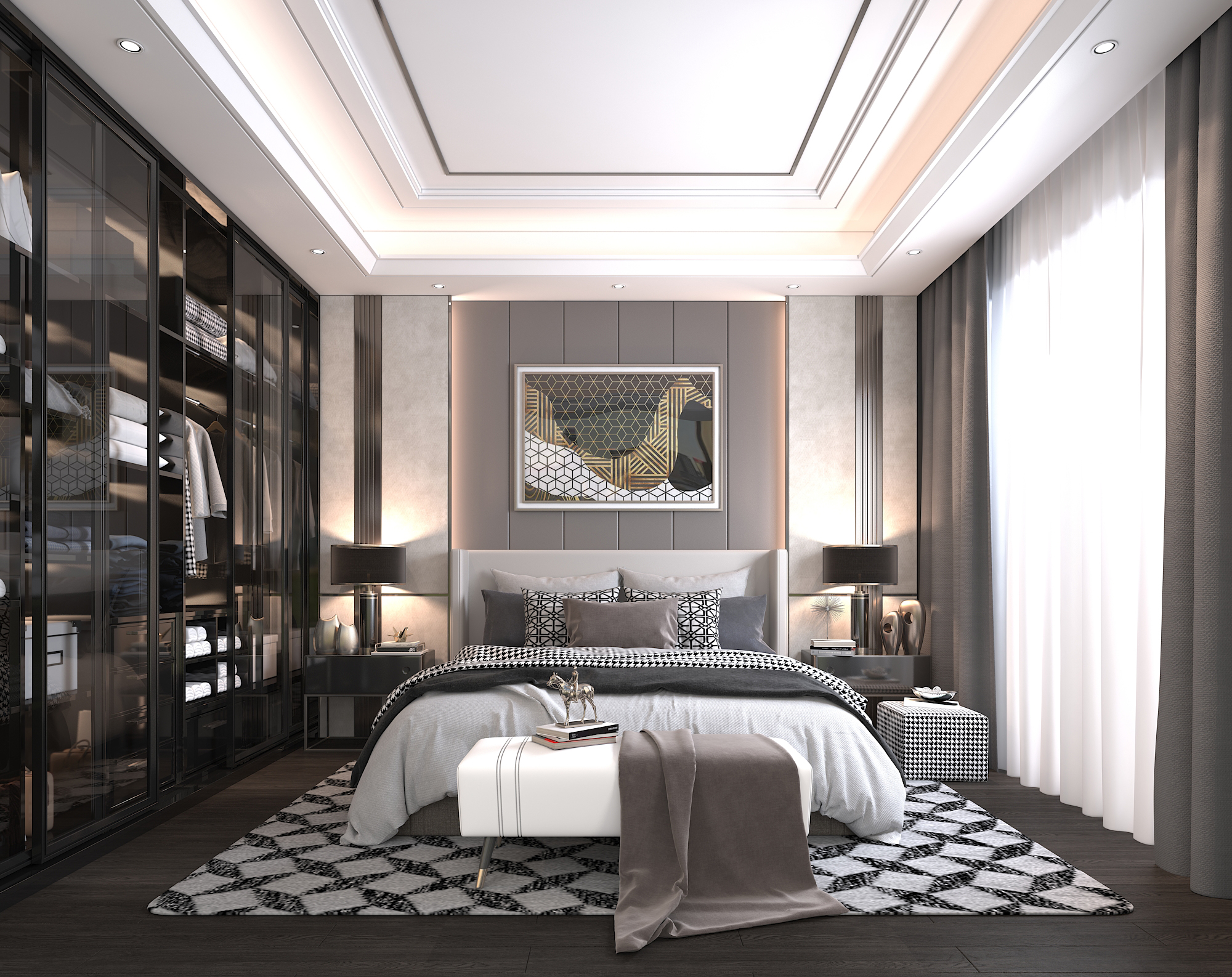 Modern Bedroom Interior Scene 2 by nhattuankts | 3DOcean