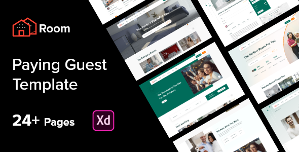 Room - UI Kit for Room Sharing xd Template